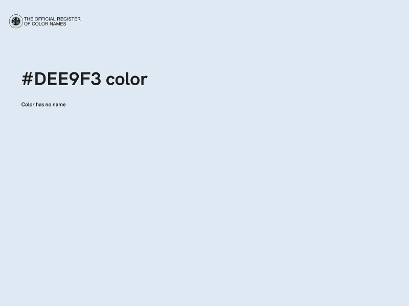 #DEE9F3 color image