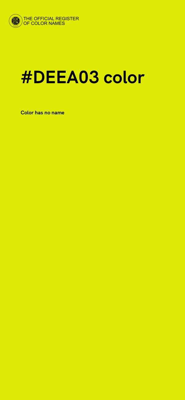 #DEEA03 color image