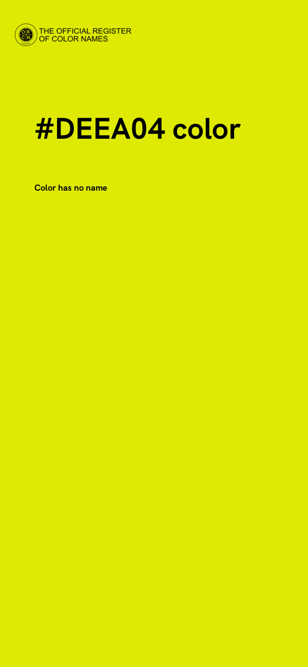 #DEEA04 color image