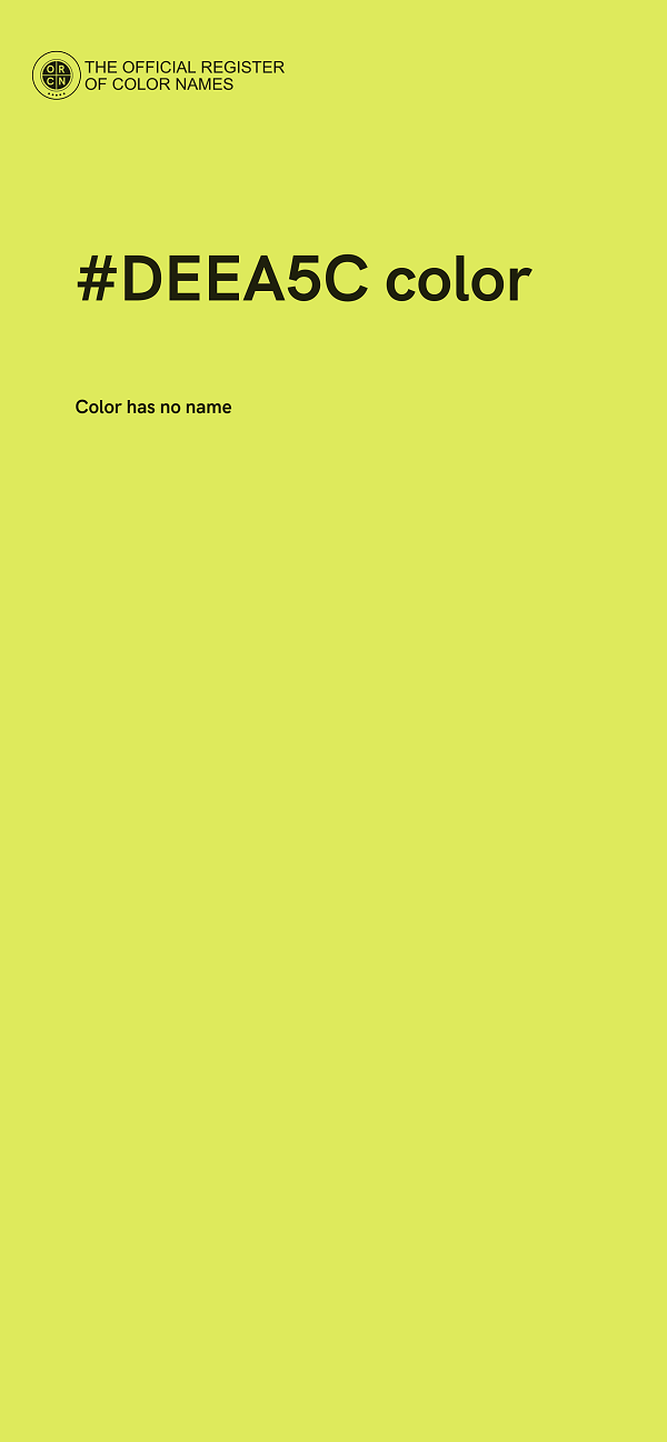 #DEEA5C color image