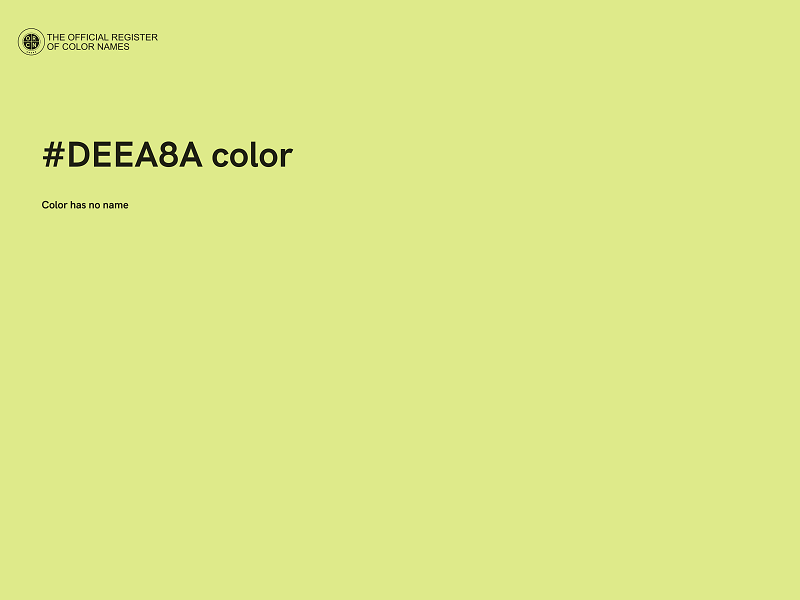 #DEEA8A color image