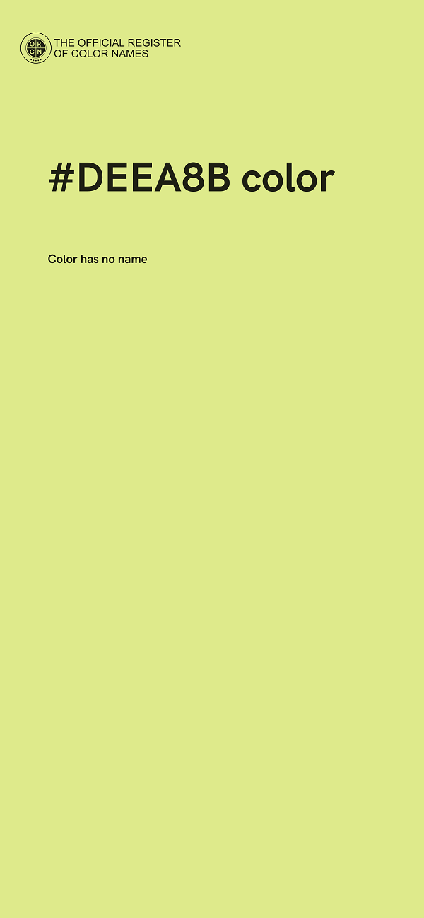 #DEEA8B color image