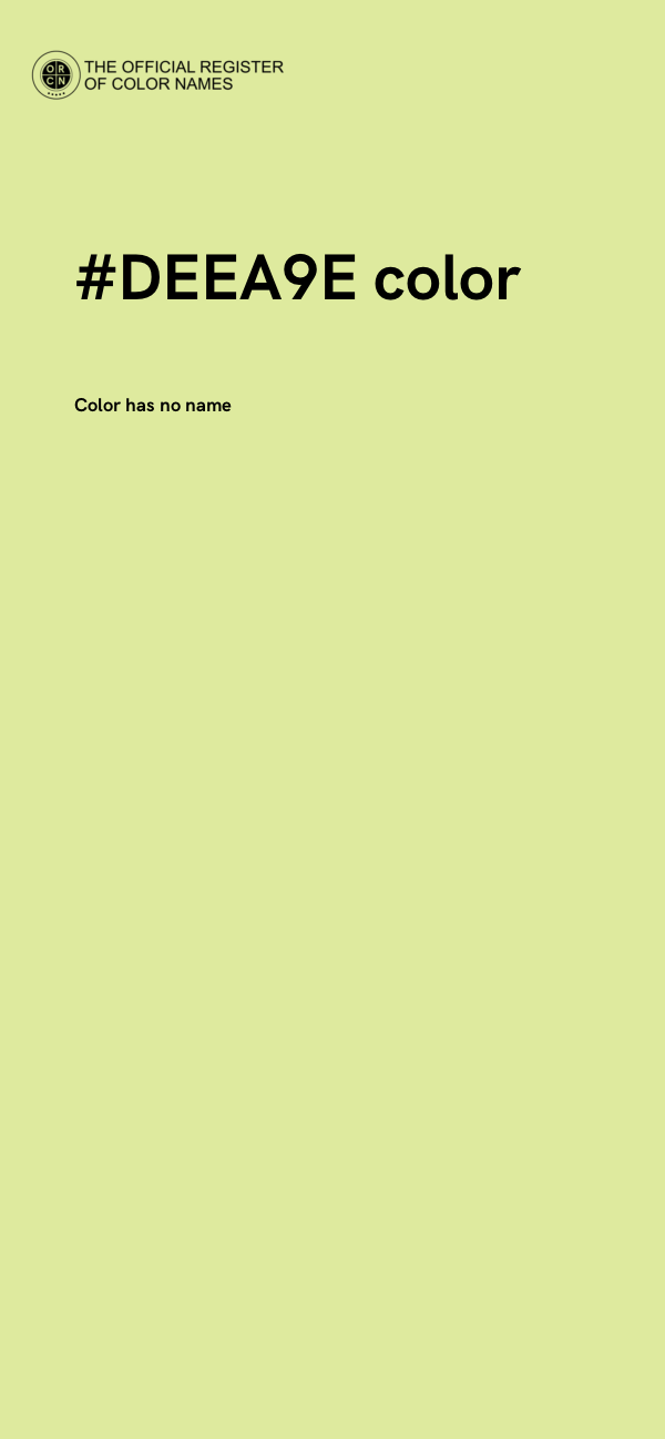 #DEEA9E color image