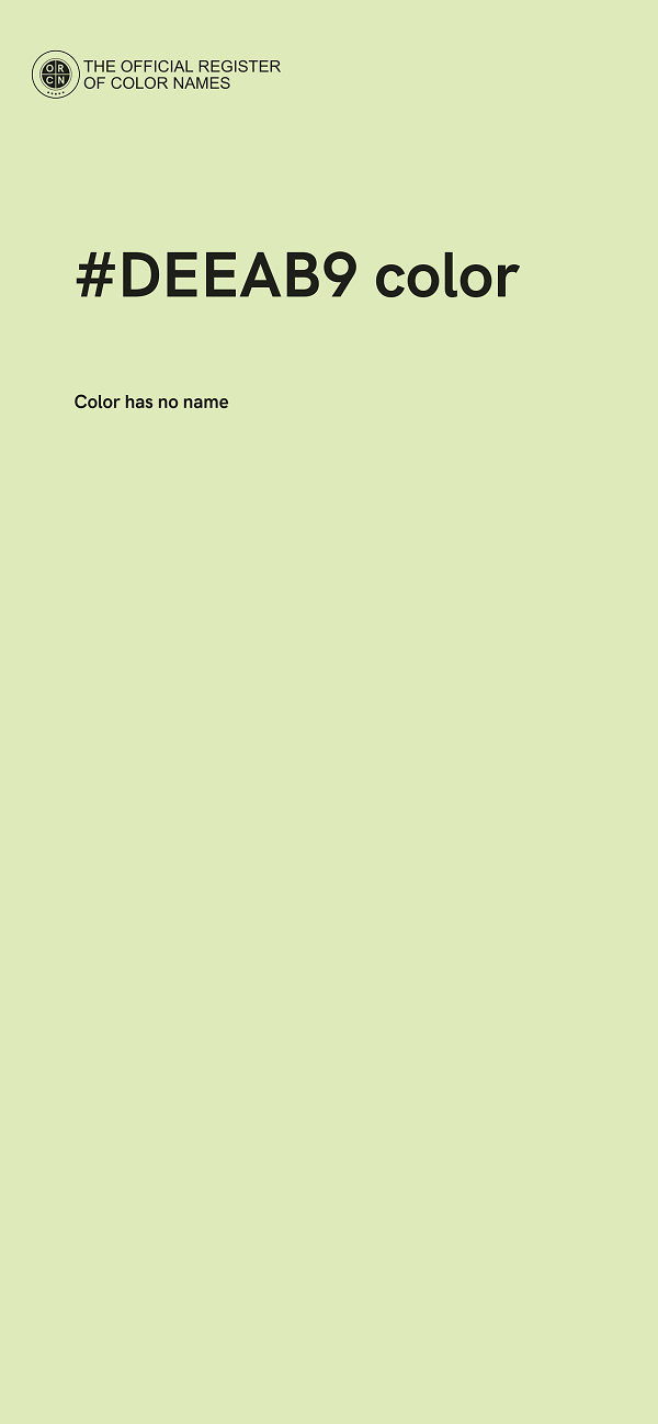 #DEEAB9 color image