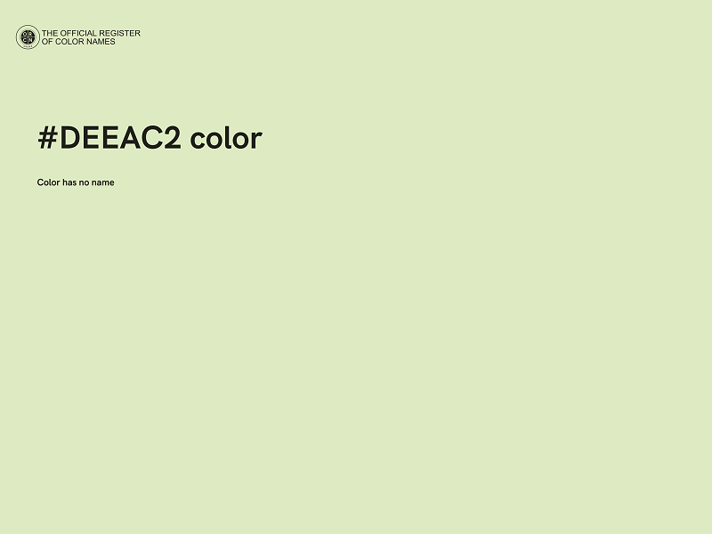 #DEEAC2 color image