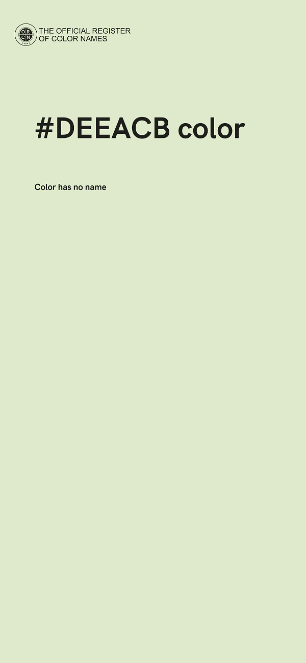 #DEEACB color image
