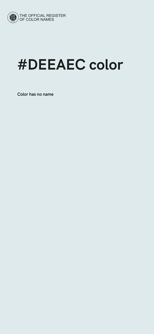#DEEAEC color image