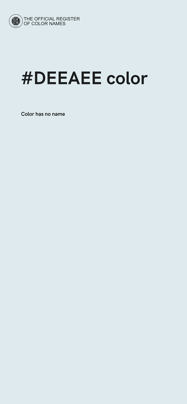 #DEEAEE color image