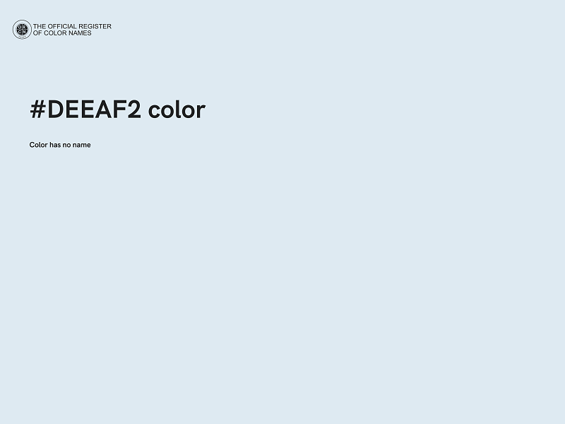 #DEEAF2 color image