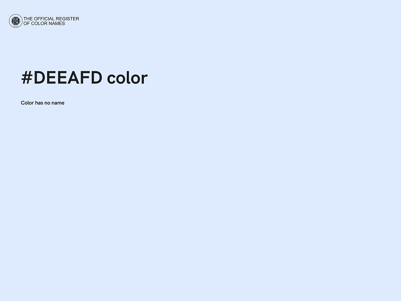 #DEEAFD color image