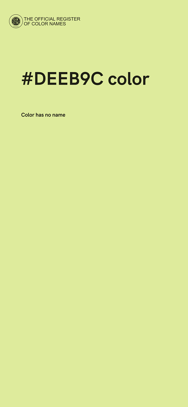 #DEEB9C color image