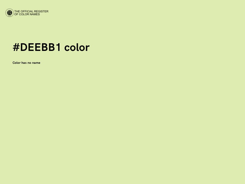 #DEEBB1 color image