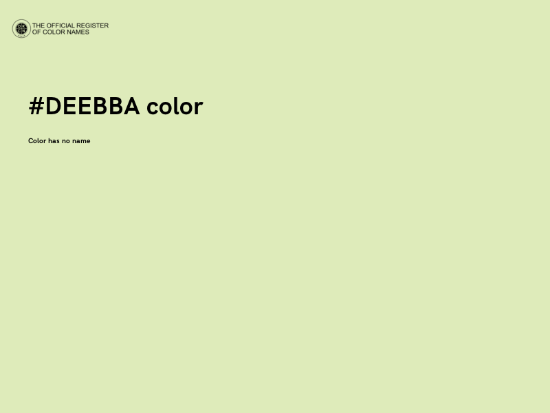 #DEEBBA color image