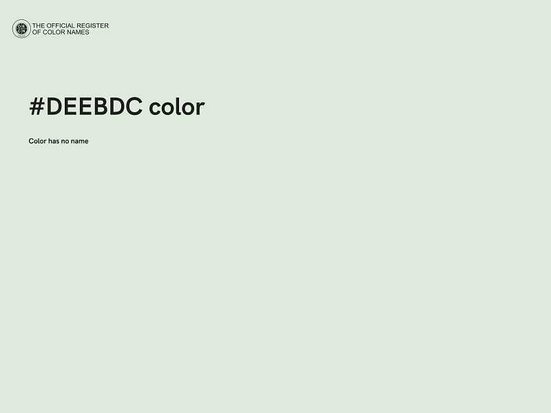 #DEEBDC color image