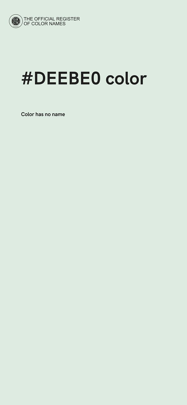 #DEEBE0 color image