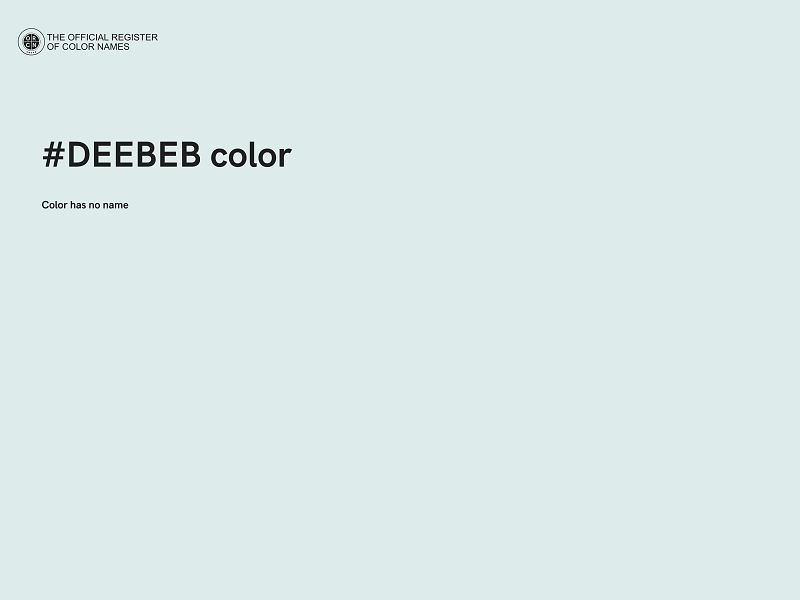 #DEEBEB color image