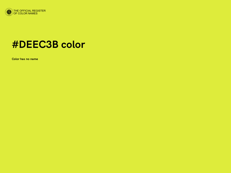 #DEEC3B color image