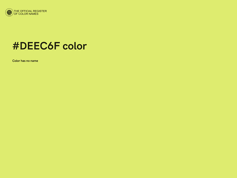 #DEEC6F color image