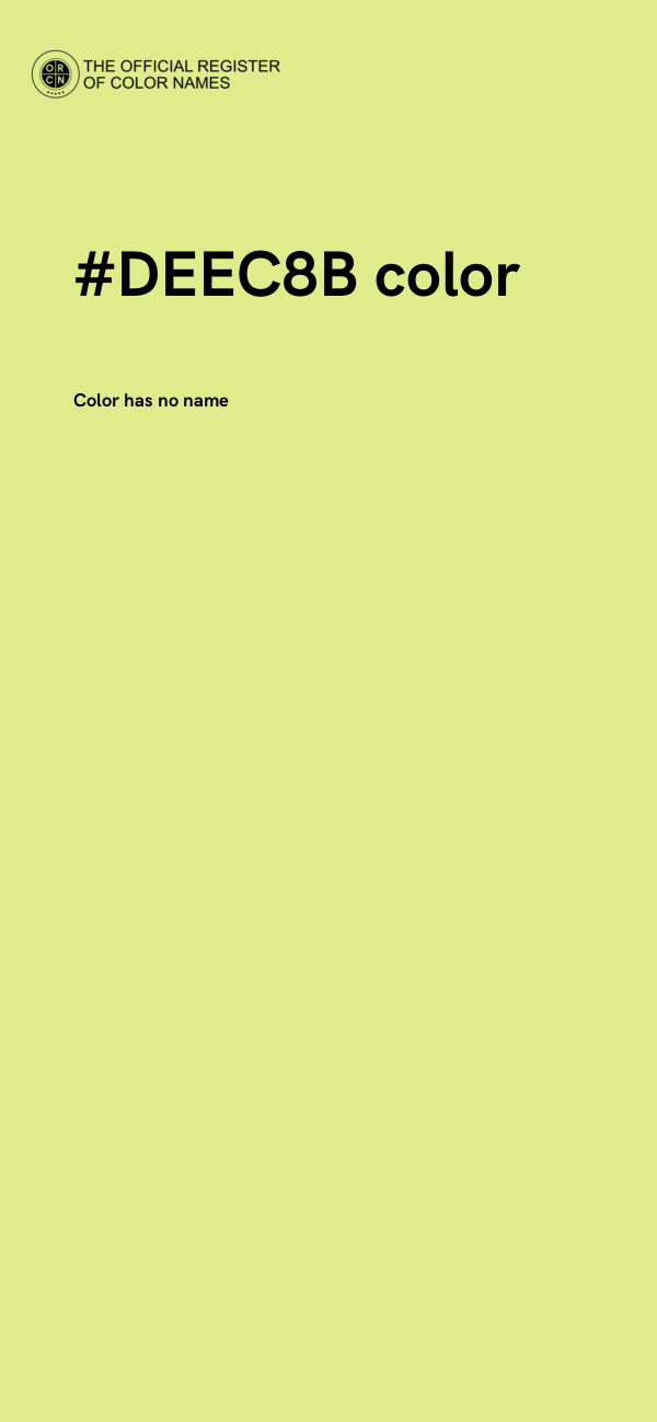 #DEEC8B color image