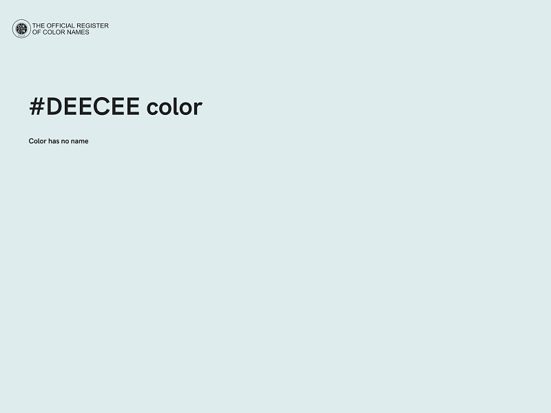 #DEECEE color image