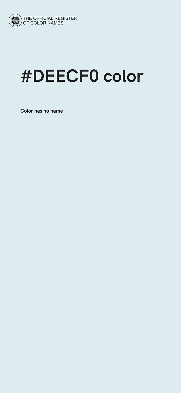 #DEECF0 color image