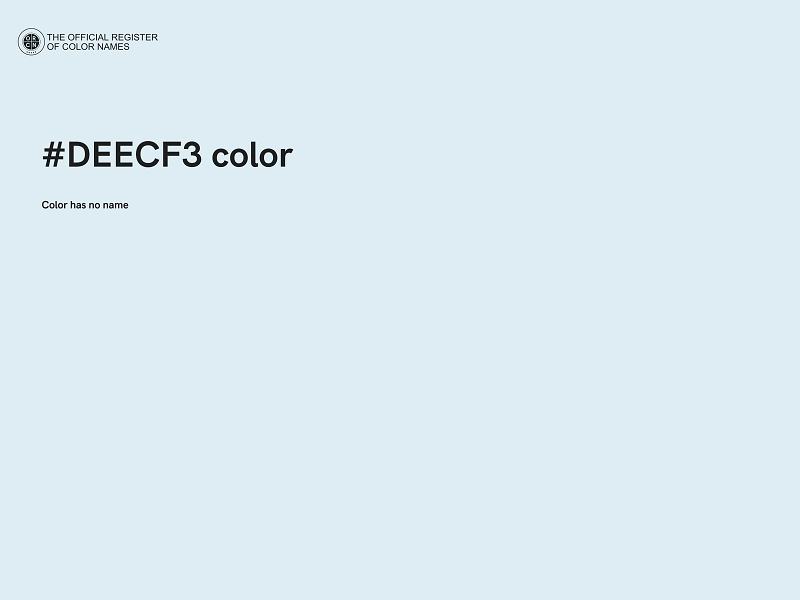 #DEECF3 color image