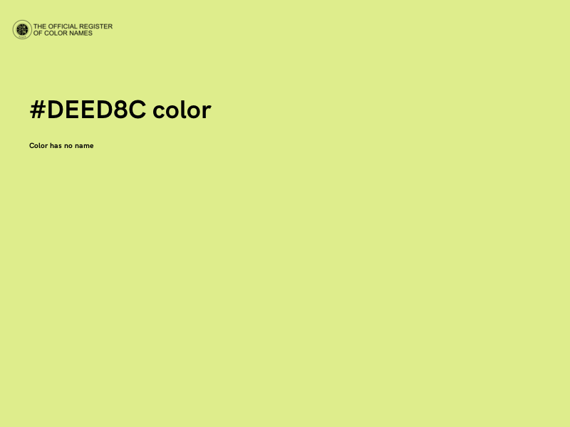 #DEED8C color image