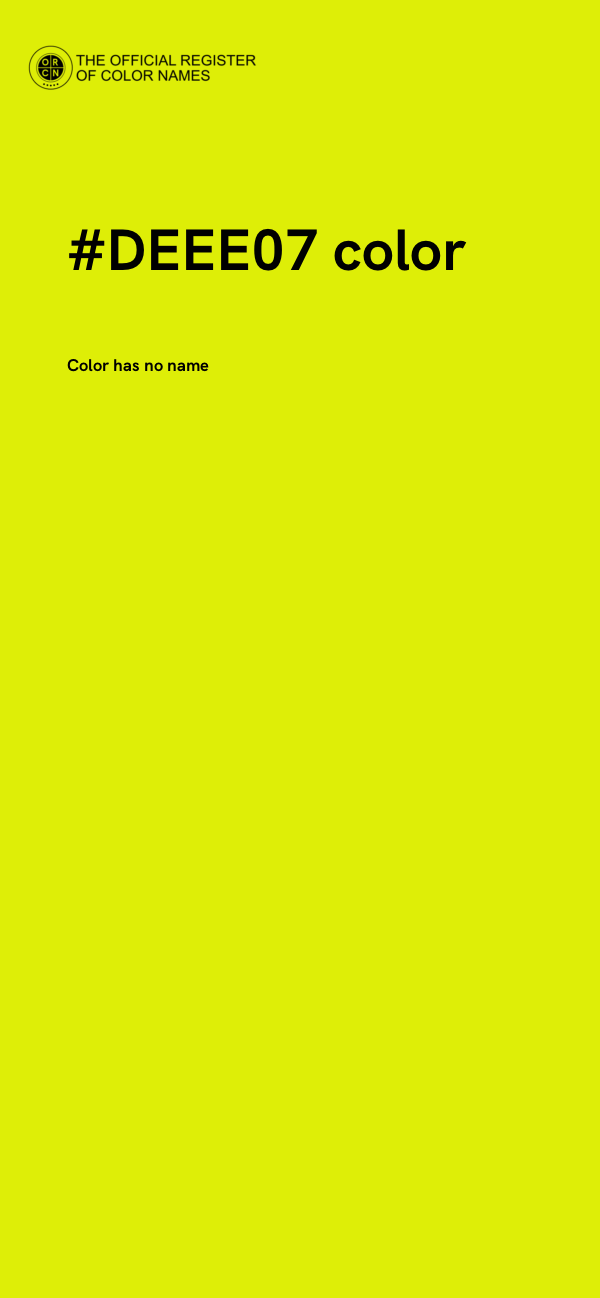 #DEEE07 color image