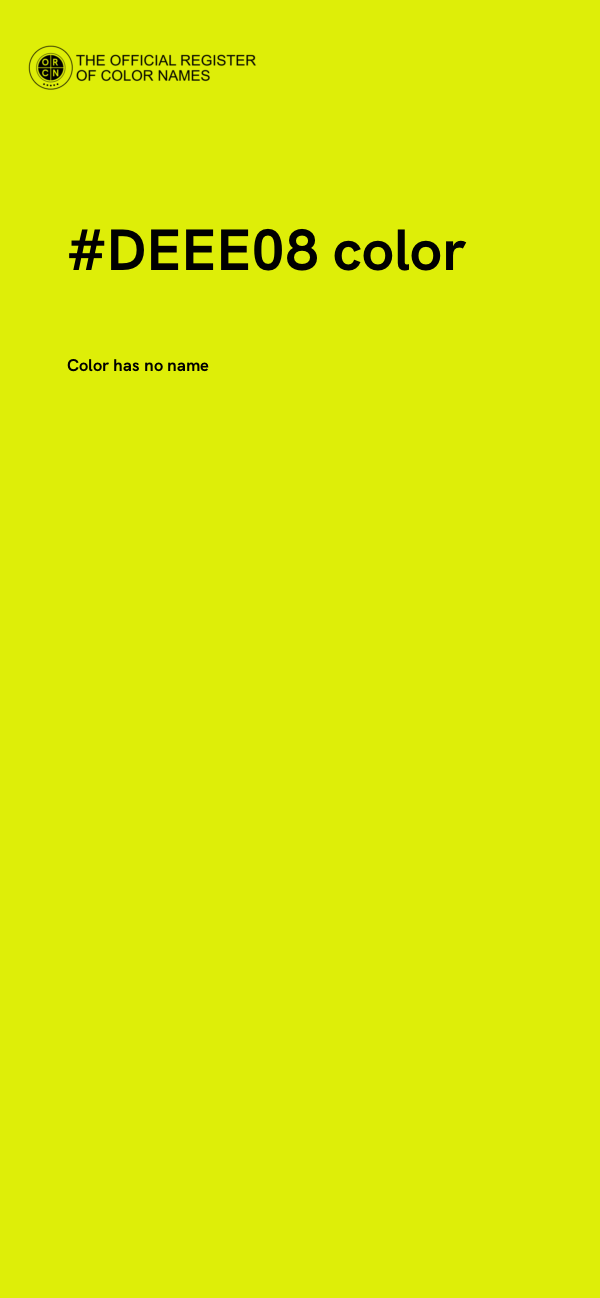 #DEEE08 color image