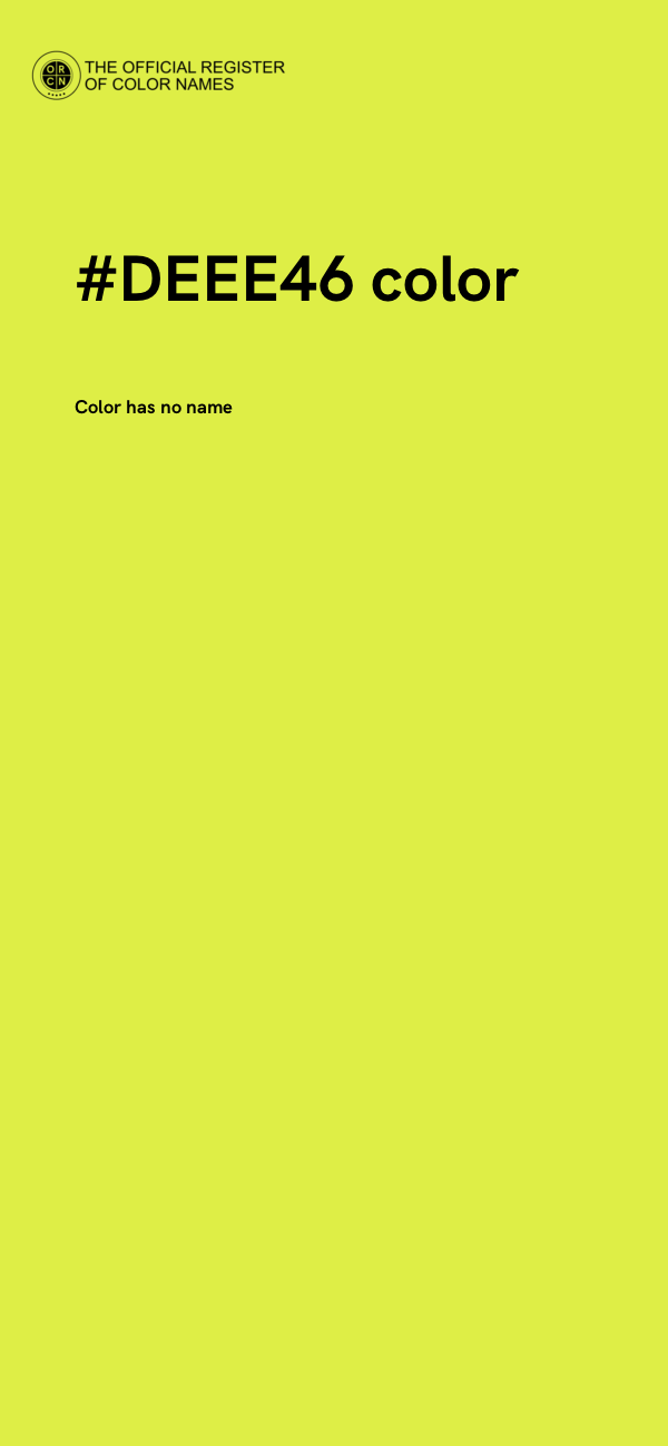 #DEEE46 color image