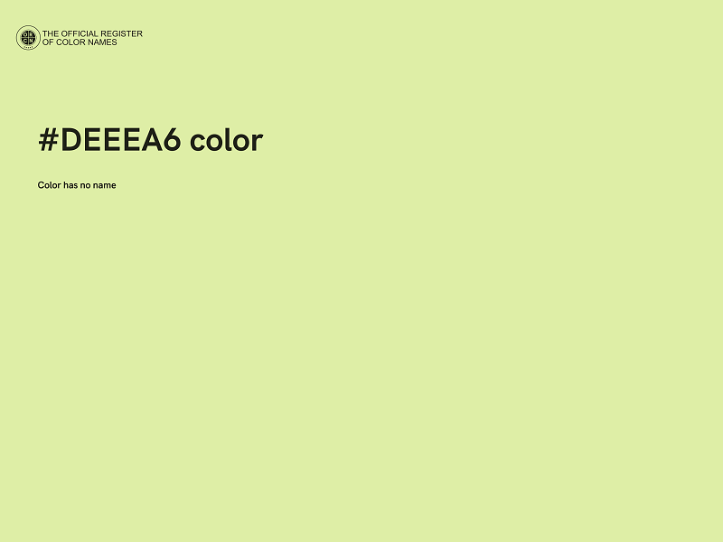 #DEEEA6 color image