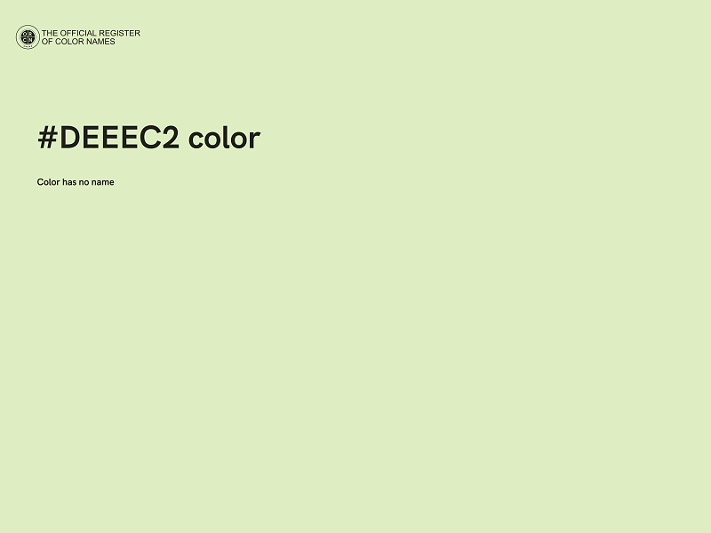 #DEEEC2 color image