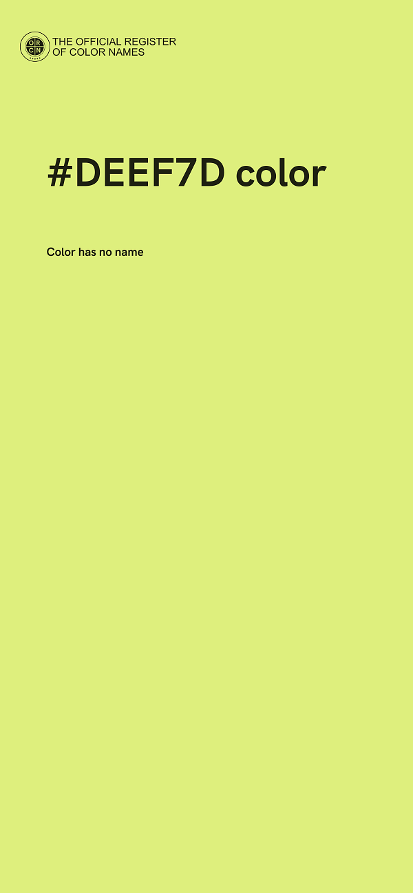 #DEEF7D color image
