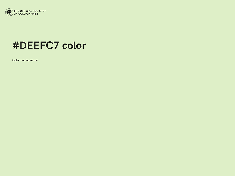 #DEEFC7 color image