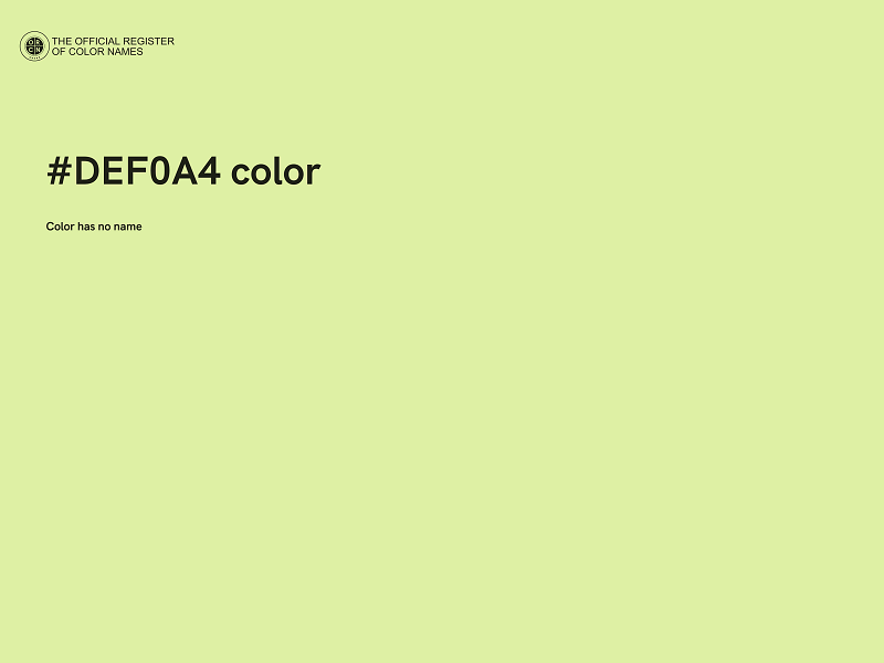 #DEF0A4 color image