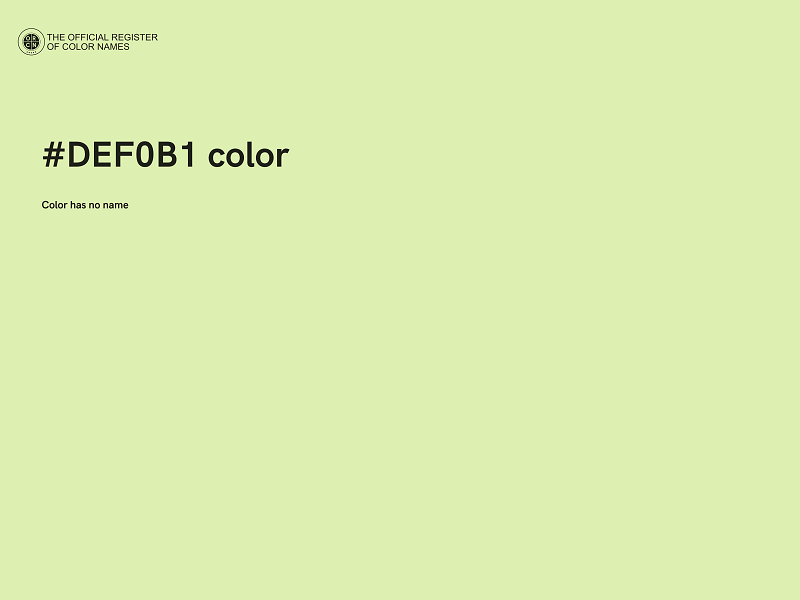 #DEF0B1 color image