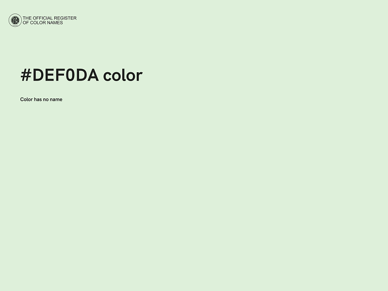 #DEF0DA color image