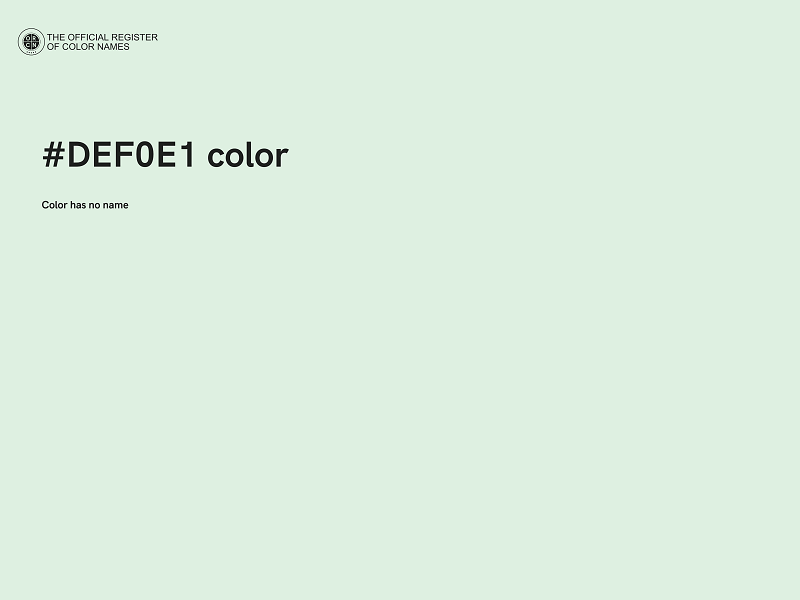 #DEF0E1 color image