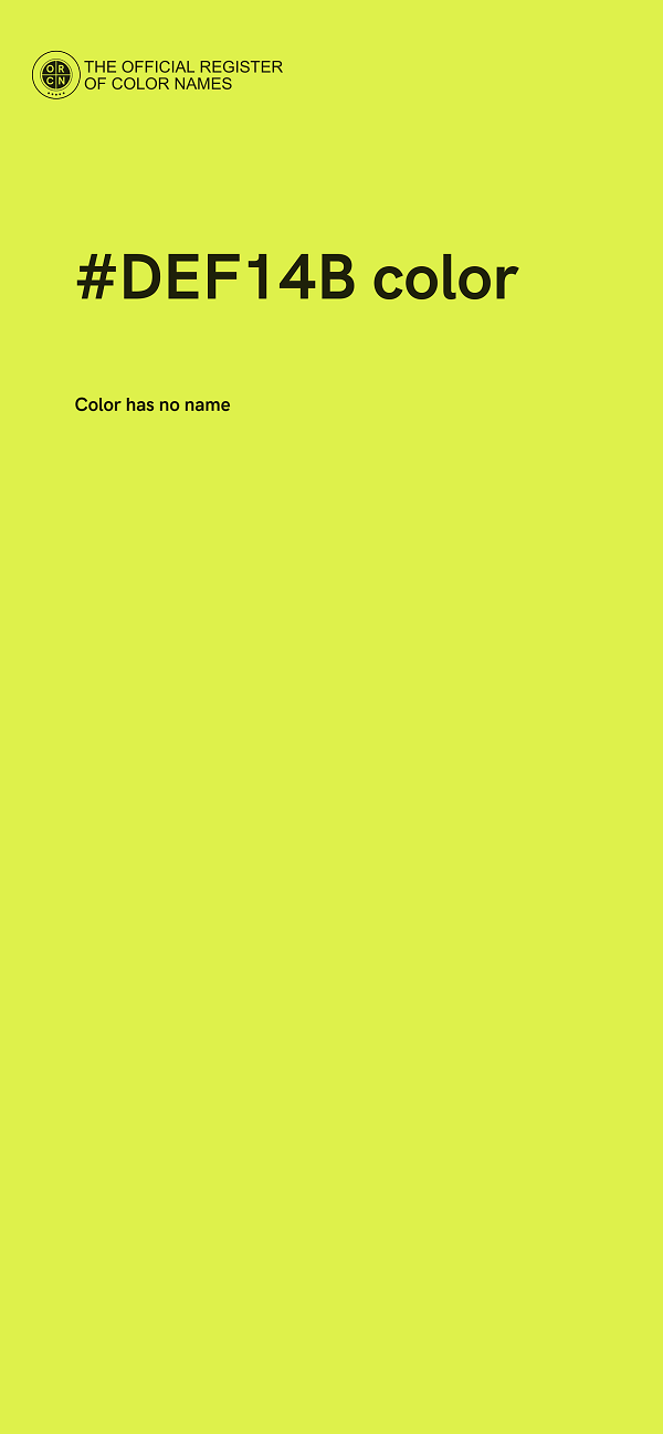#DEF14B color image