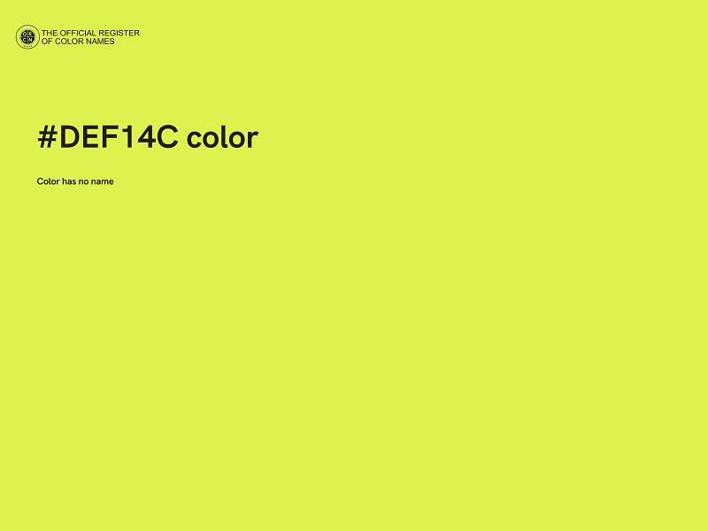 #DEF14C color image