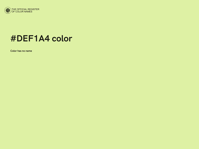 #DEF1A4 color image