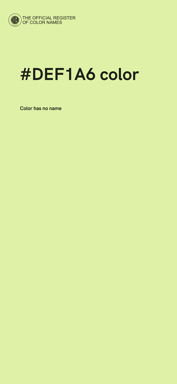 #DEF1A6 color image