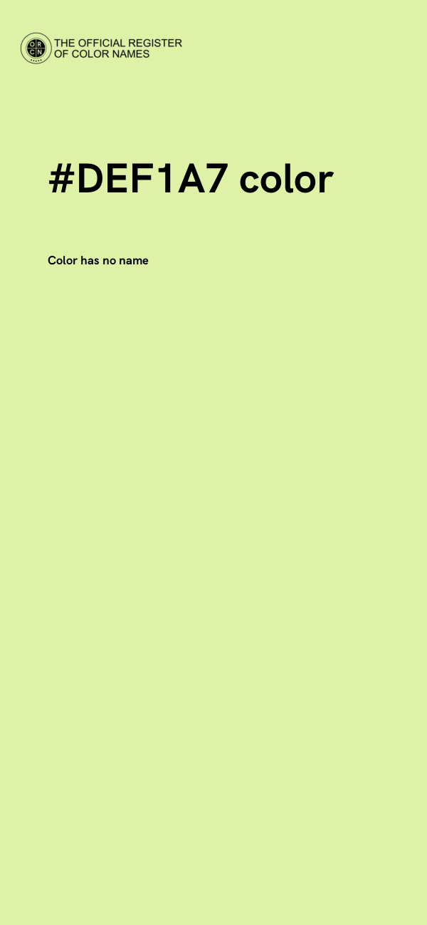 #DEF1A7 color image