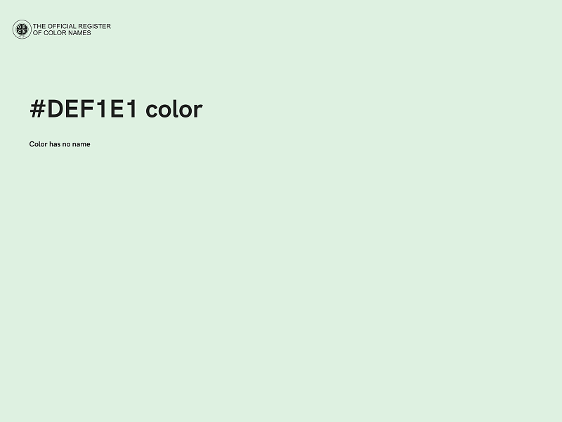 #DEF1E1 color image