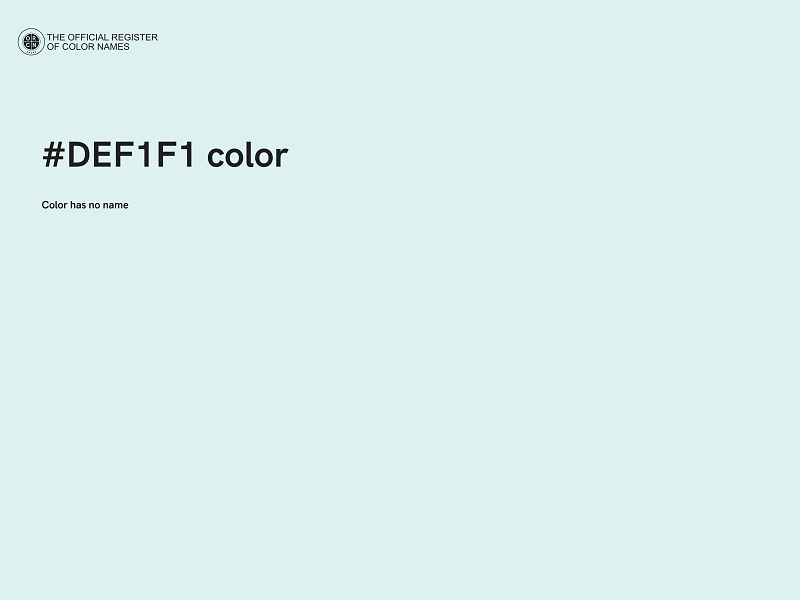 #DEF1F1 color image