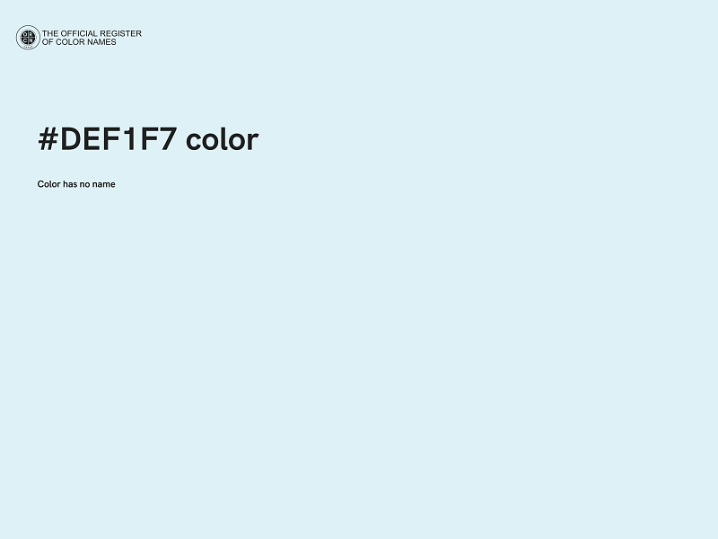 #DEF1F7 color image