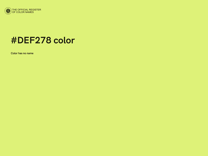 #DEF278 color image