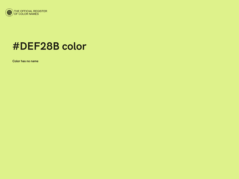 #DEF28B color image