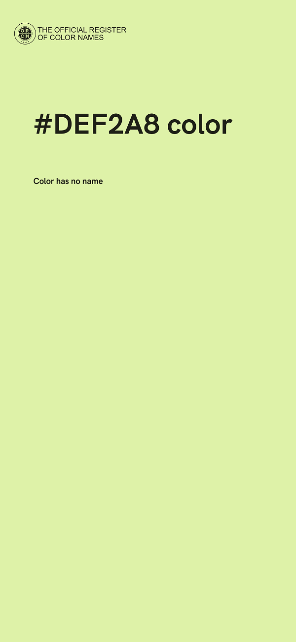 #DEF2A8 color image