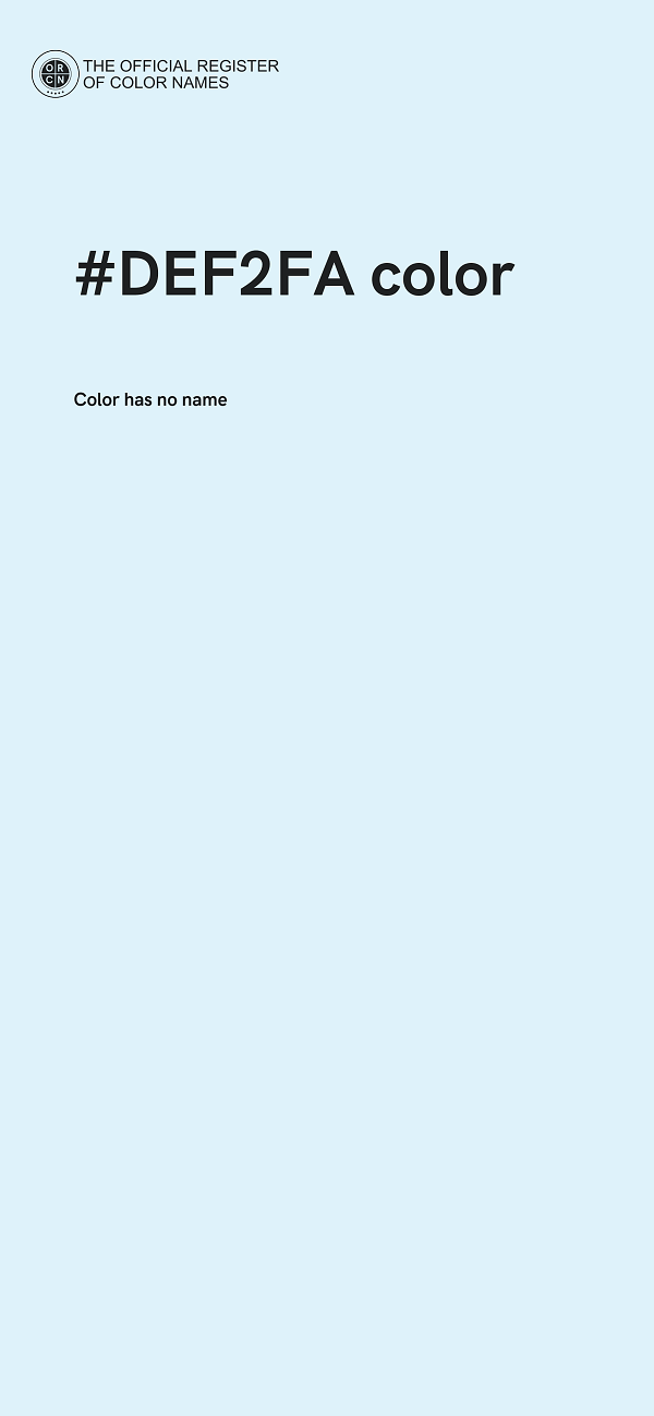 #DEF2FA color image